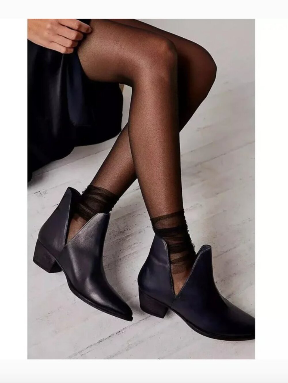 Free People Charm Double V Ankle Boot - Size 39